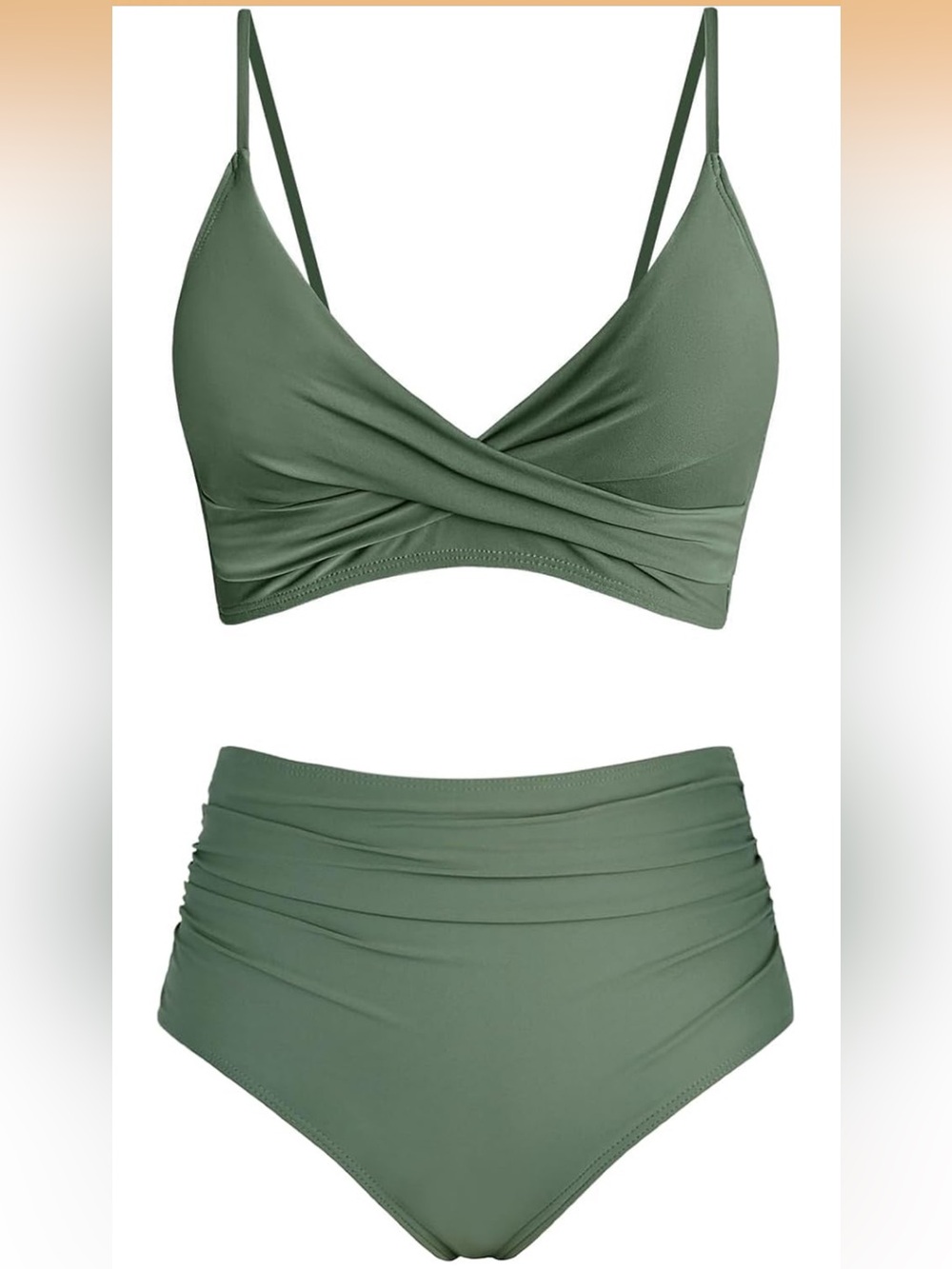 Amazon Women's Two-Piece Bikini Set — Sage Green - Picture 3 of 5